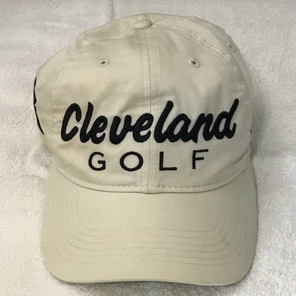 Cleveland Golf Adjustable Clasp Tan Golf Cap